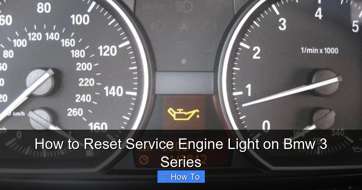 How to Reset Service Engine Light on Bmw 3 Series