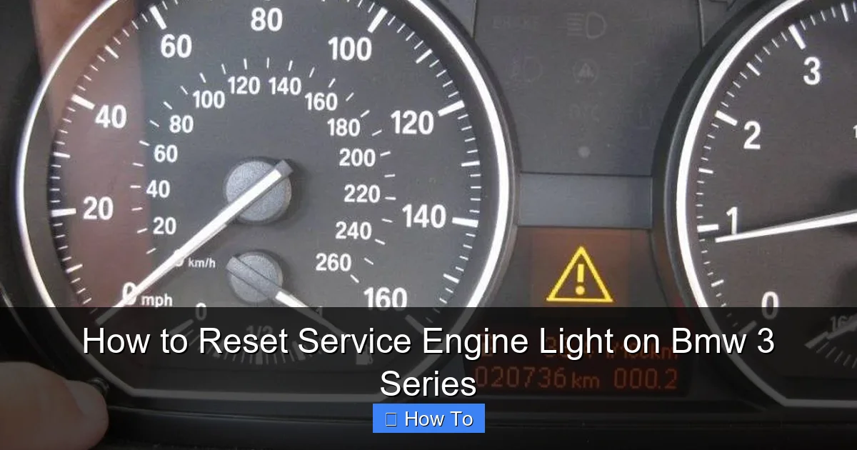 How to Reset Service Engine Light on Bmw 3 Series