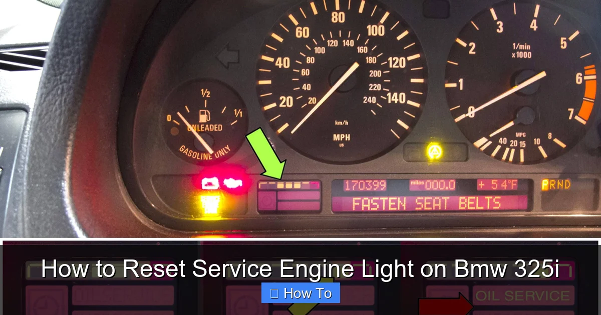 How to Reset Service Engine Light on Bmw 325i