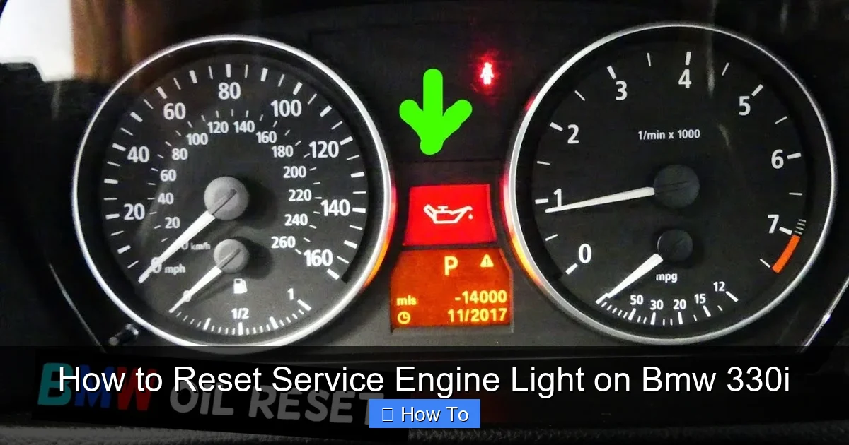 How to Reset Service Engine Light on Bmw 330i