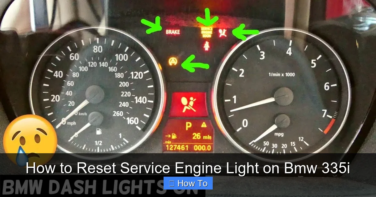 How to Reset Service Engine Light on Bmw 335i