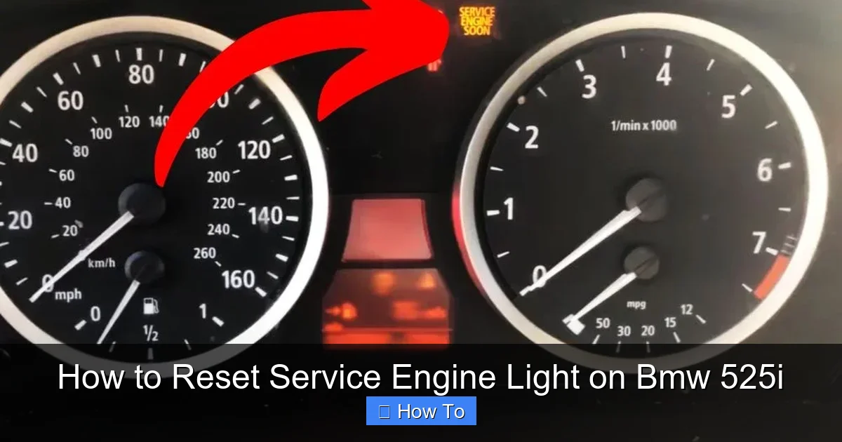 How to Reset Service Engine Light on Bmw 525i