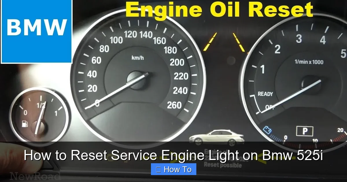 How to Reset Service Engine Light on Bmw 525i