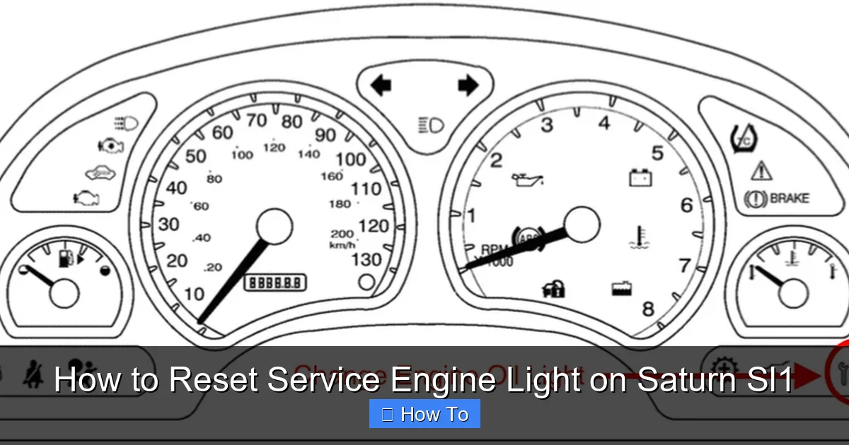 How to Reset Service Engine Light on Saturn Sl1