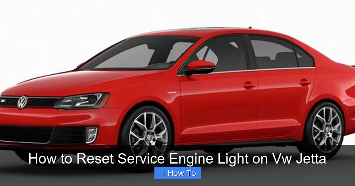 How to Reset Service Engine Light on Vw Jetta