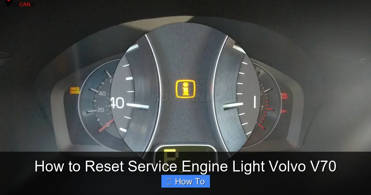 How to Reset Service Engine Light Volvo V70