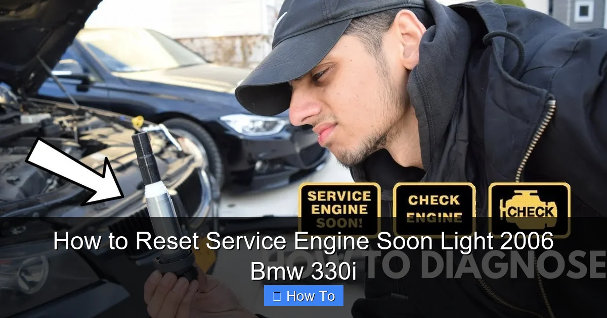 How to Reset Service Engine Soon Light 2006 Bmw 330i