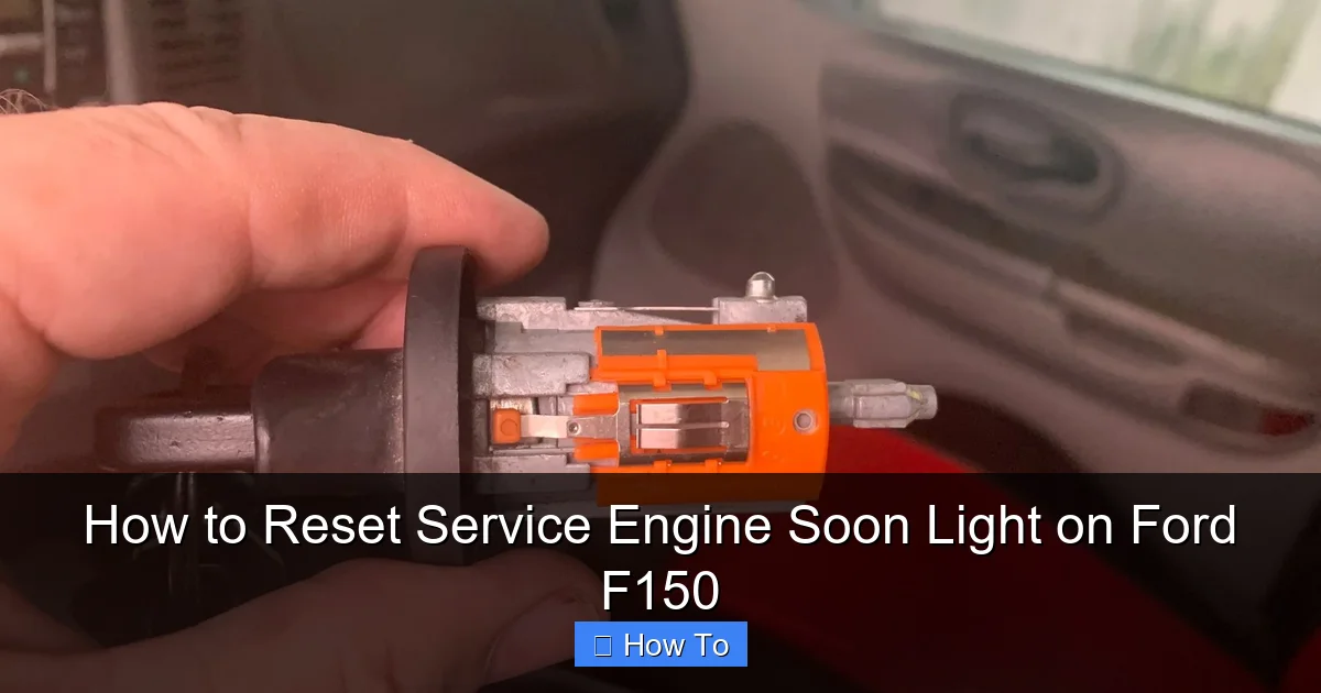 How to Reset Service Engine Soon Light on Ford F150