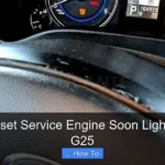How to Reset Service Engine Soon Light on Infiniti G25