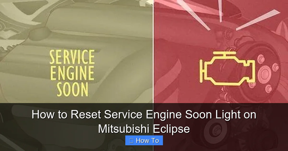 How to Reset Service Engine Soon Light on Mitsubishi Eclipse