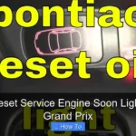 How to Reset Service Engine Soon Light Pontiac Grand Prix