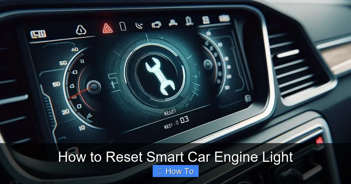 How to Reset Smart Car Engine Light