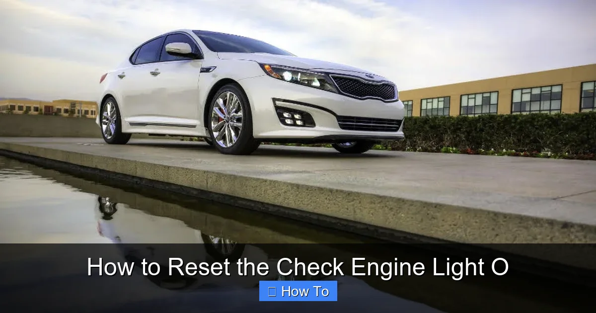 How to Reset the Check Engine Light O