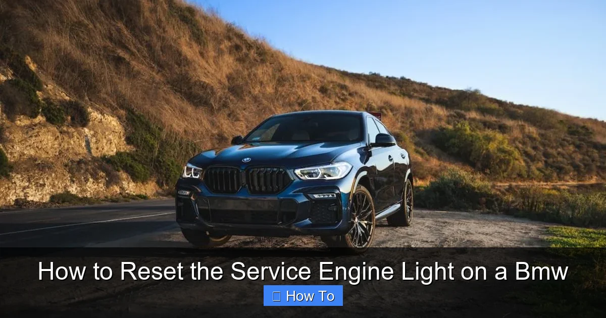 How to Reset the Service Engine Light on a Bmw