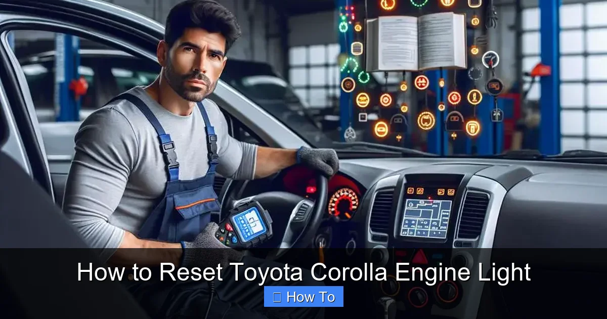 How to Reset Toyota Corolla Engine Light