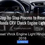 How to Reset Vhrck Engine Light Hinda Oddysey 2016