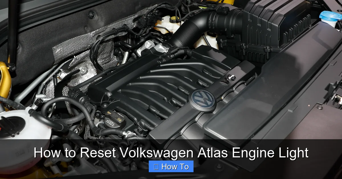 How to Reset Volkswagen Atlas Engine Light