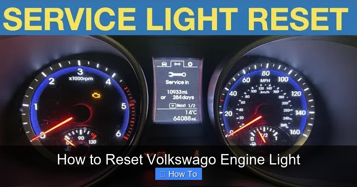 How to Reset Volkswago Engine Light