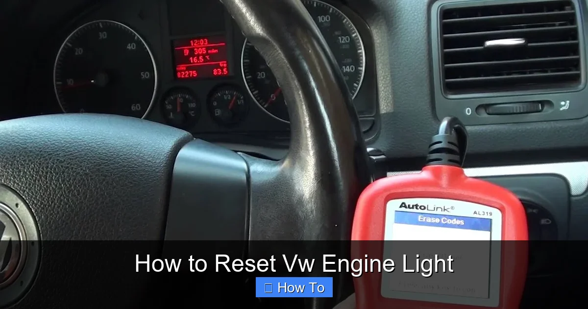 How to Reset Vw Engine Light