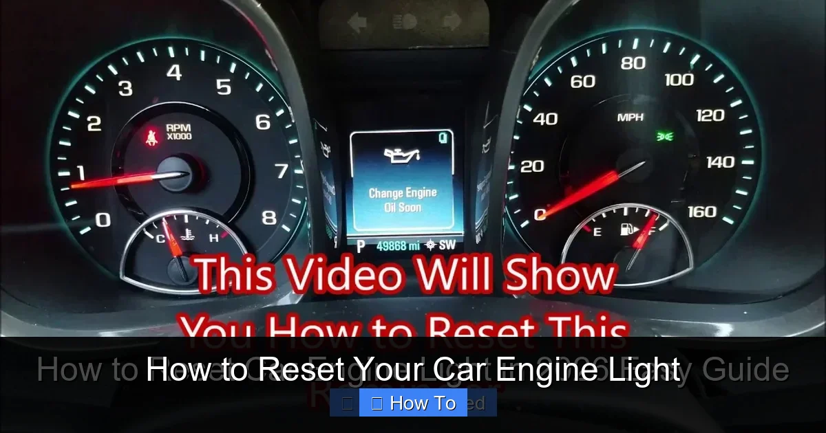 How to Reset Your Car Engine Light