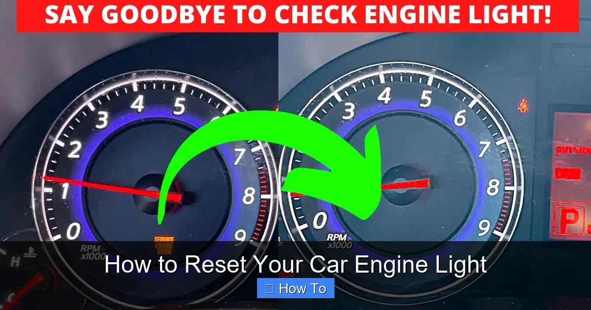 How to Reset Your Car Engine Light