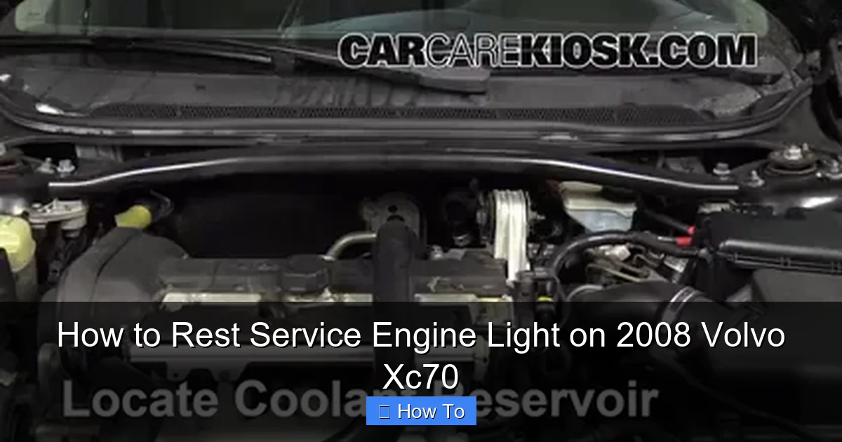 How to Rest Service Engine Light on 2008 Volvo Xc70