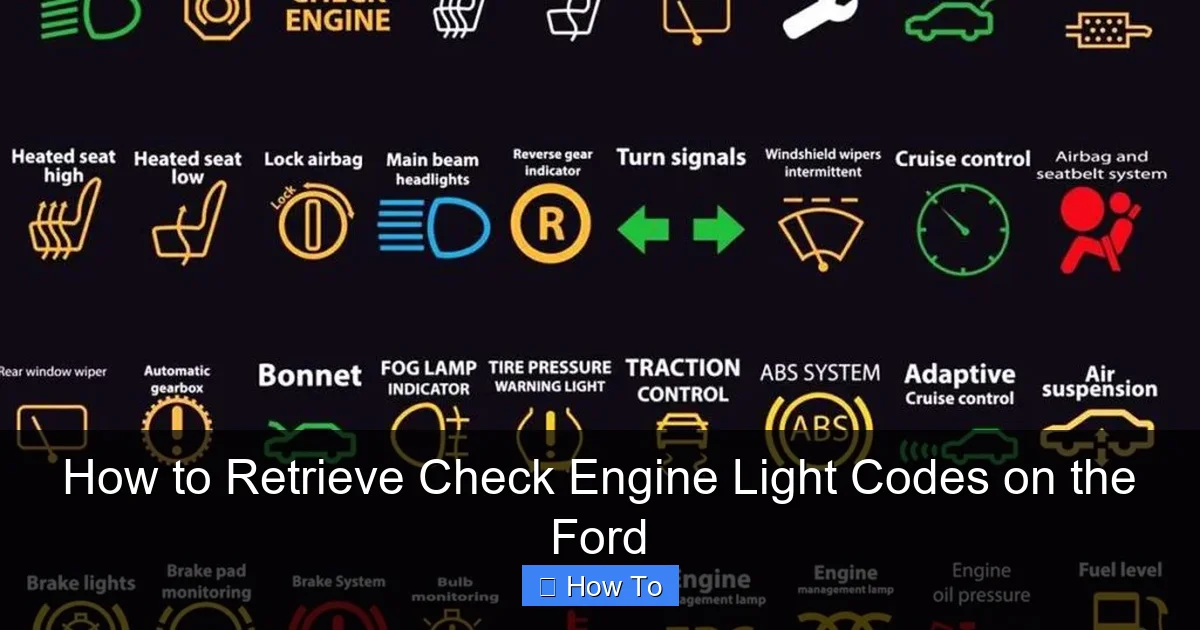 How to Retrieve Check Engine Light Codes on the Ford