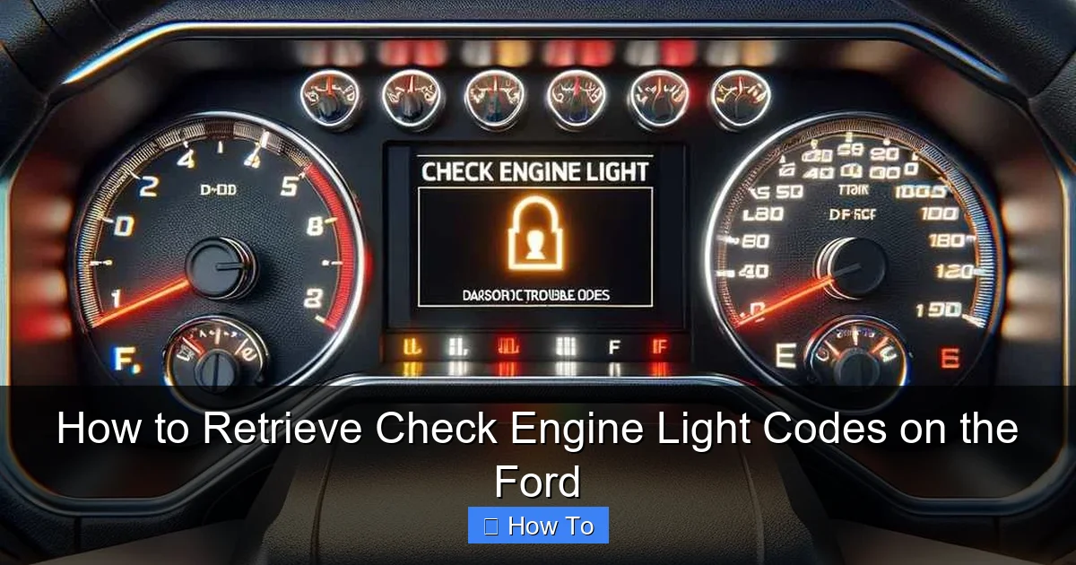 How to Retrieve Check Engine Light Codes on the Ford