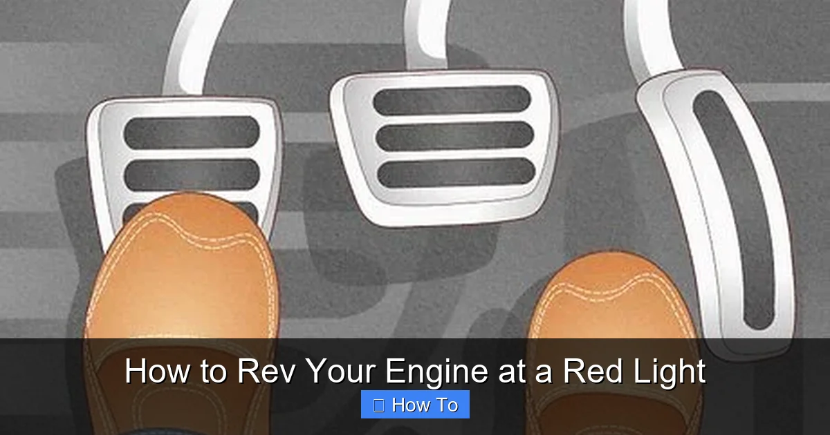 How to Rev Your Engine at a Red Light