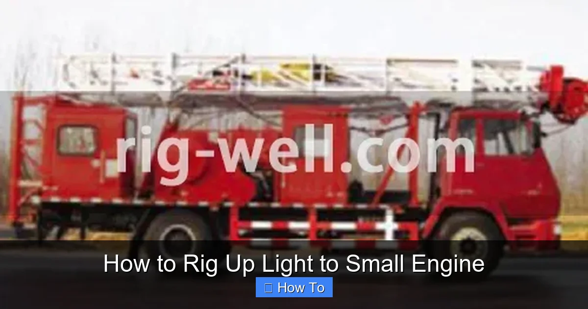 How to Rig Up Light to Small Engine