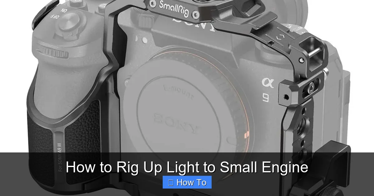 How to Rig Up Light to Small Engine