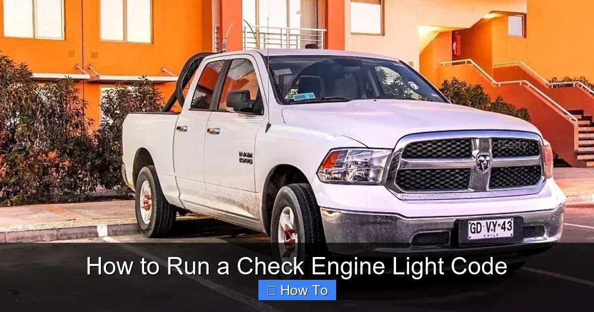 How to Run a Check Engine Light Code