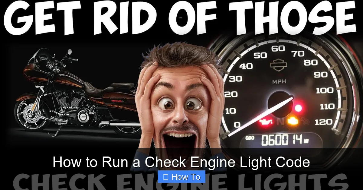 How to Run a Check Engine Light Code