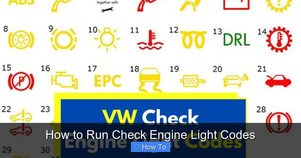 How to Run Check Engine Light Codes