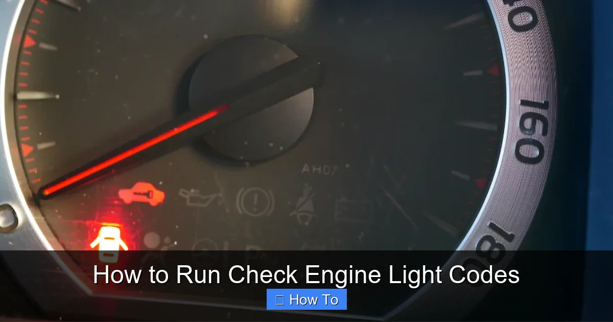 How to Run Check Engine Light Codes