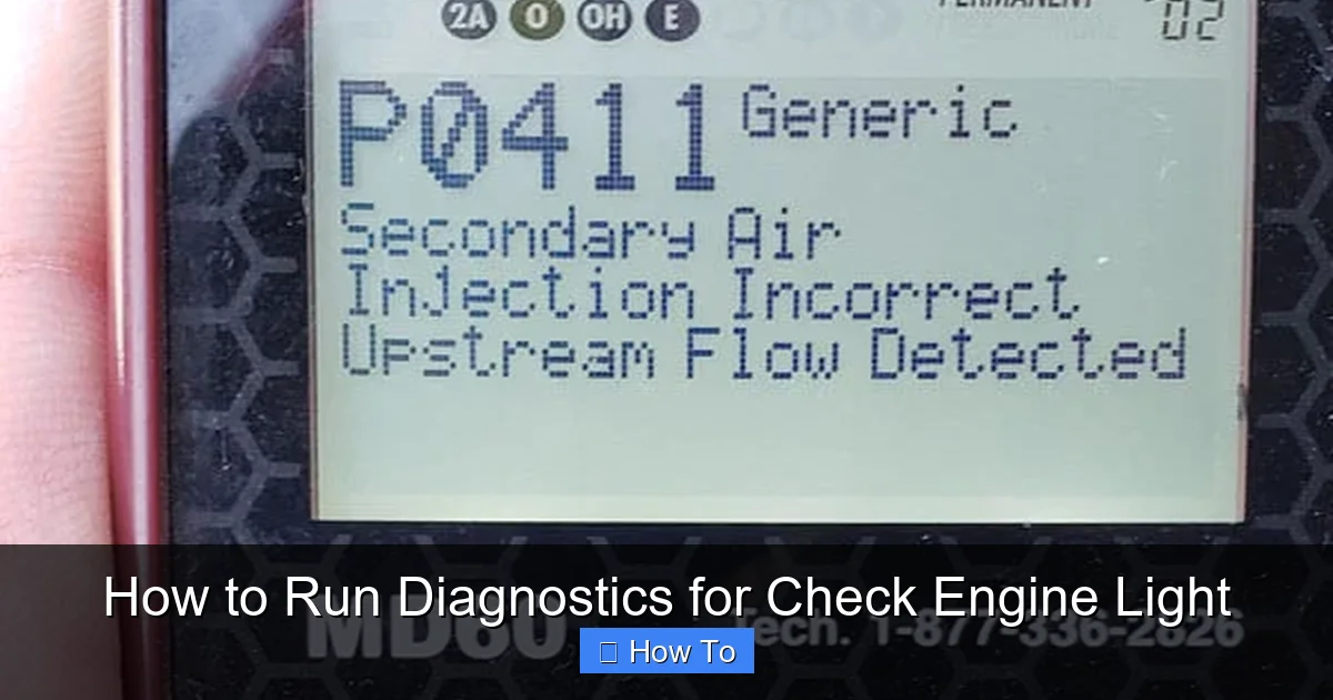 How to Run Diagnostics for Check Engine Light