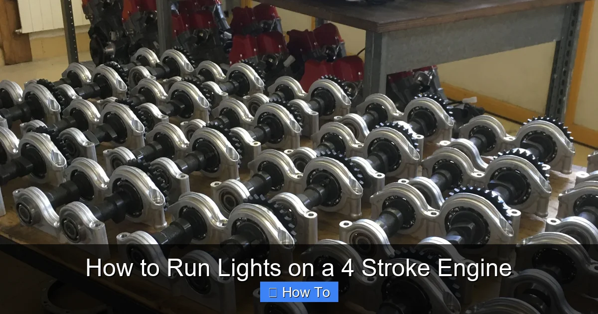 How to Run Lights on a 4 Stroke Engine