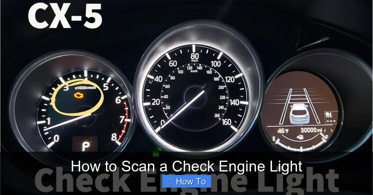 How to Scan a Check Engine Light