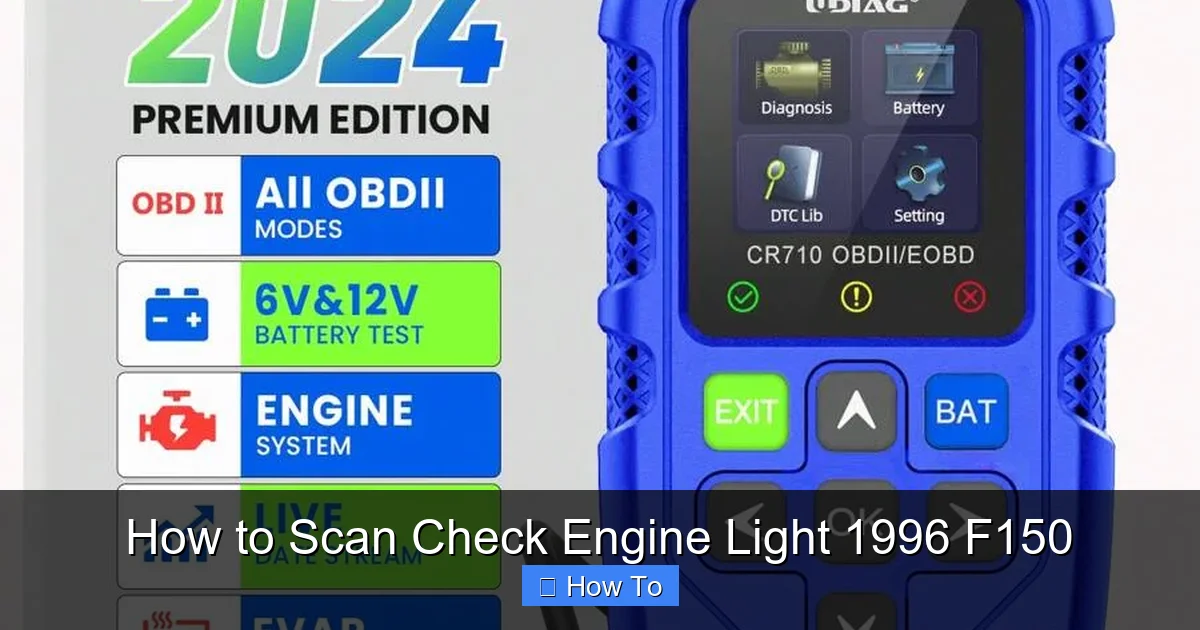How to Scan Check Engine Light 1996 F150