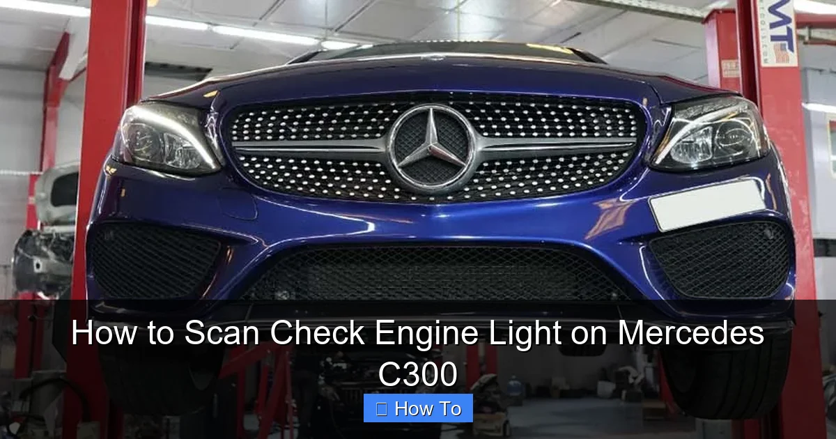 How to Scan Check Engine Light on Mercedes C300