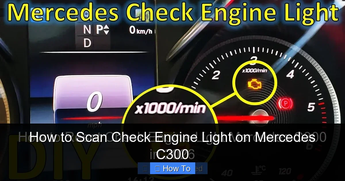 How to Scan Check Engine Light on Mercedes C300