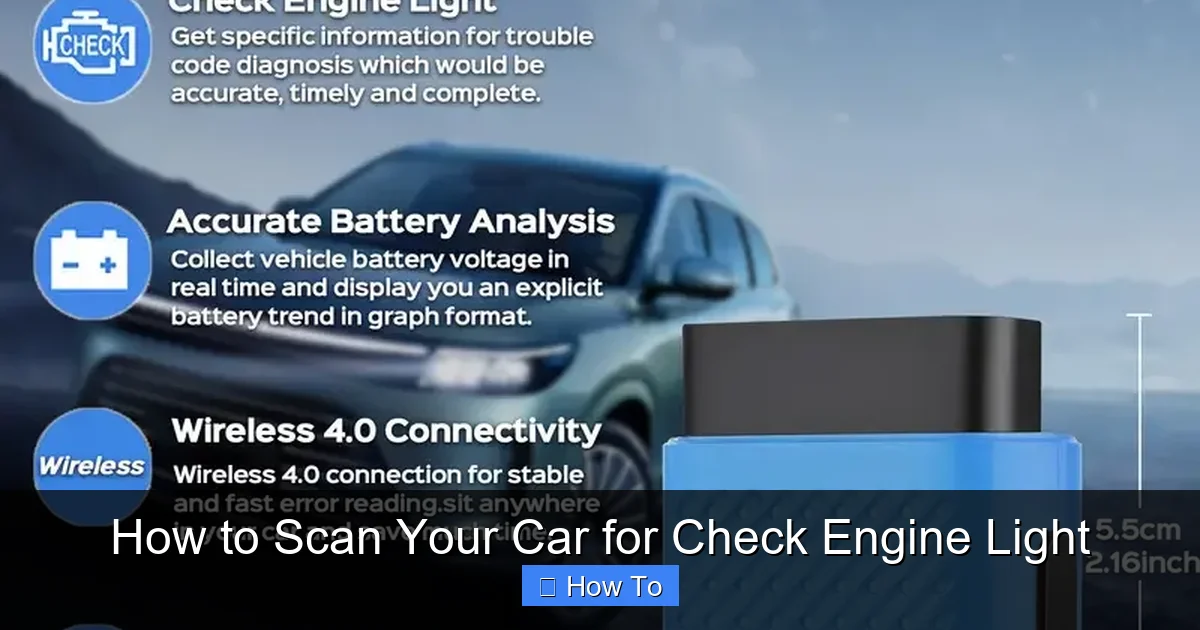 How to Scan Your Car for Check Engine Light