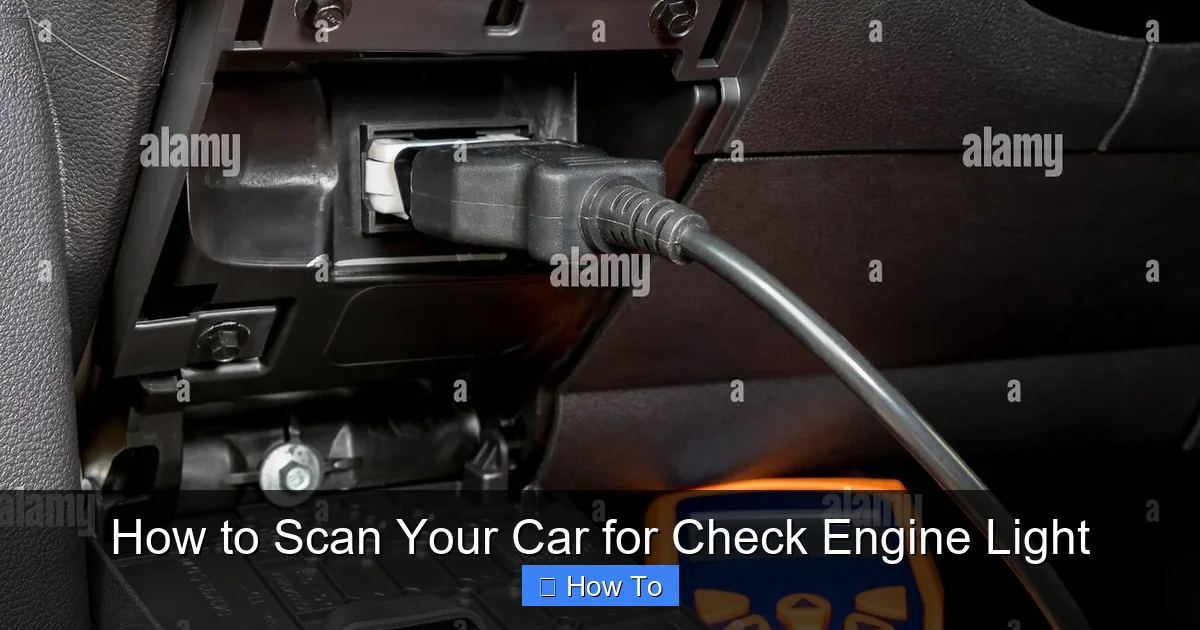 How to Scan Your Car for Check Engine Light