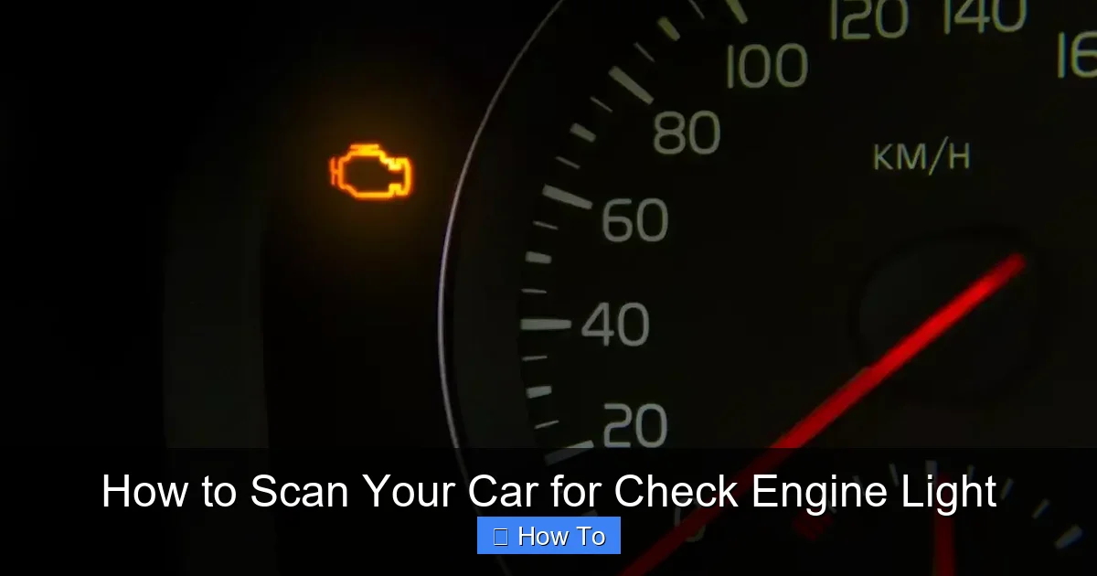 How to Scan Your Car for Check Engine Light
