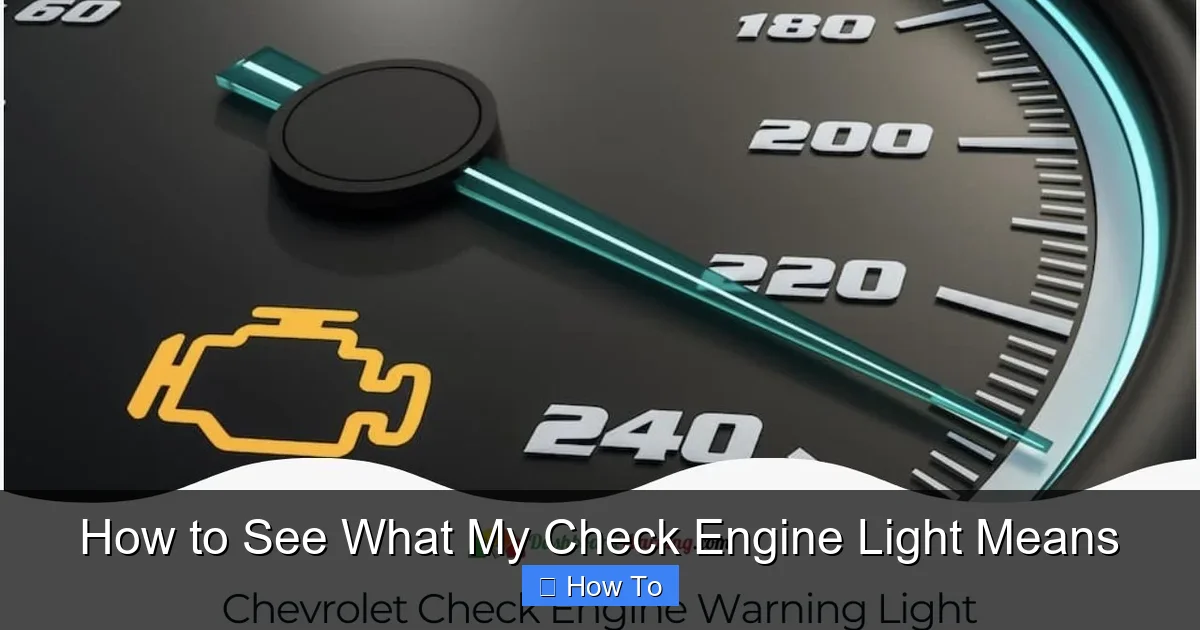 How to See What My Check Engine Light Means
