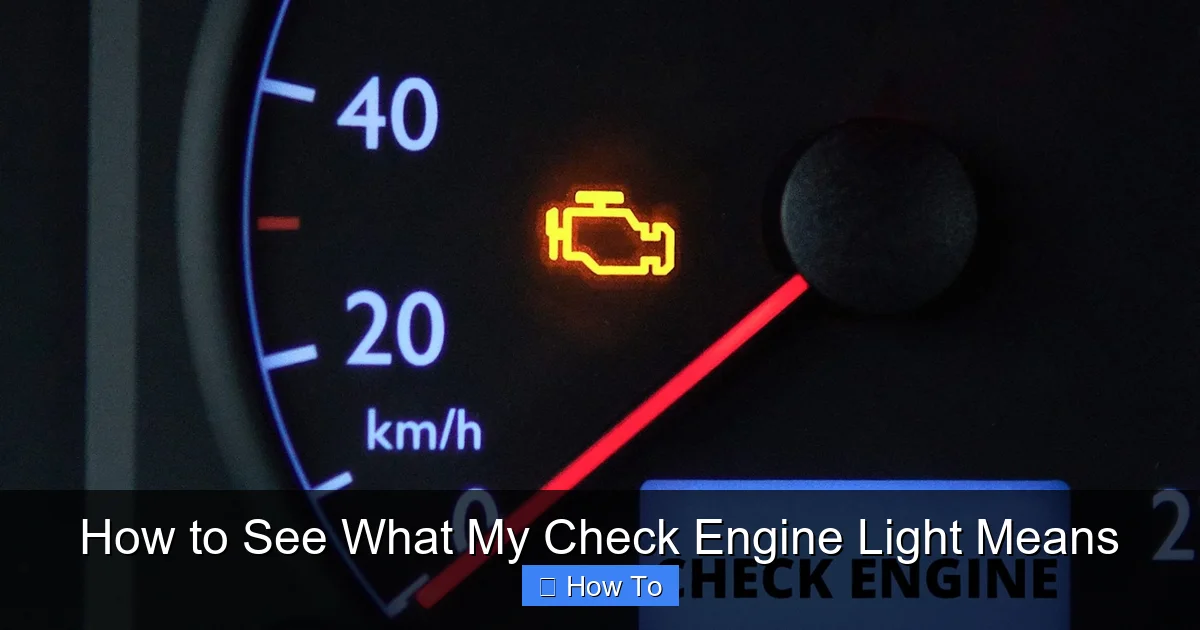 How to See What My Check Engine Light Means