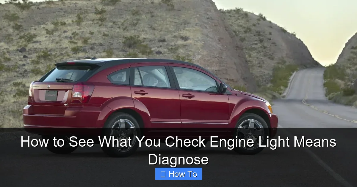 How to See What You Check Engine Light Means Diagnose