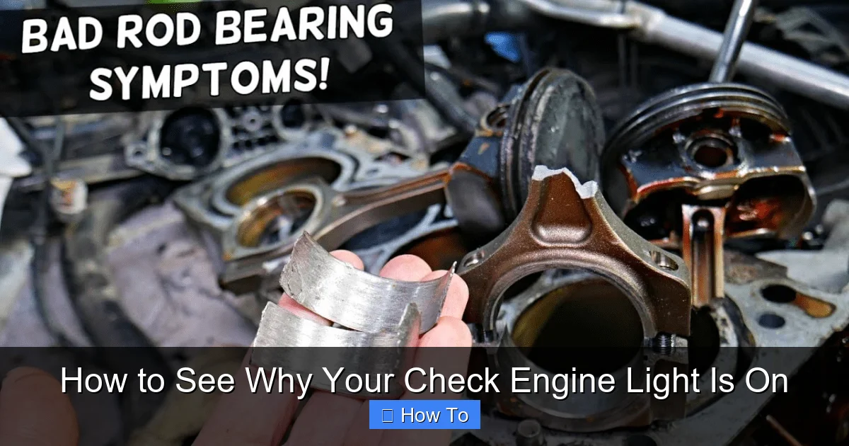 How to See Why Your Check Engine Light Is On