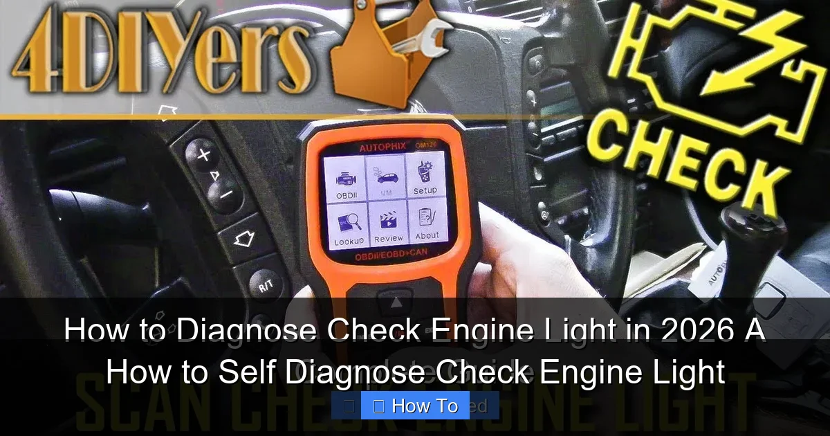 How to Self Diagnose Check Engine Light