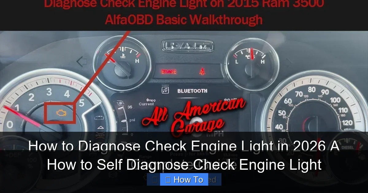 How to Self Diagnose Check Engine Light